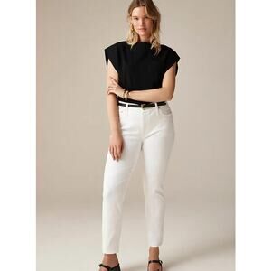 NWT J. Crew 9" Vintage Slim-Straight Jean In White Wash 32